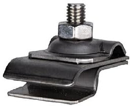 PAG Turbo GmbH® - Blitzschutz Blitzableiter Dachrinnenhalter für Blitzschutzanlagen Aufnahme Rundleitung 8-10mm (Dachrinnenklemme Edelstahl V2A) Art. Nr. BS10