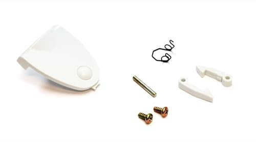 CG94 - Waschmaschinen Bullauge Griff Ersatzset | Kompatibel mit Artikelnummer 90473547 | Einfache Installation | Passgenau, Einheitsgröße, Kunststoff