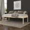 Hansales Seniorenbett 120x200 cm Saari Scandi Style mit Rollrost aus hartem FSC Birken Massivholz - über 350 kg - Holzbett 55 cm hoch ohne Kopfteil - Stabiles Einzelbett für Senioren