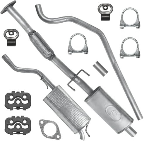 Polmo Schalldämpferset Auspuffanlage Auspuff für Fiat Grande Punto 1 I 2005-11/2008 1.4