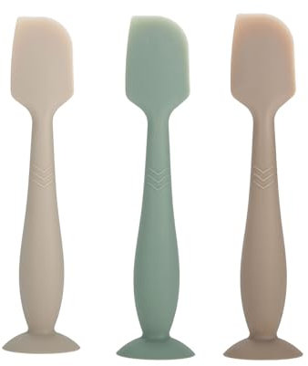 Baby Diaper Cream Spatula - Baby Diaper Rash Cream Applicator for Butt Paste Diaper Cream - Newborn Baby Essentials (gray, green, brown)