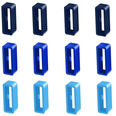 12 Stück Silikon Uhrenarmband Schlaufe Kompatibel mit Suunto 9/9 Baro /7 Verschlussring 24mm Ersatz Uhrenband Halter Schlaufen Unisex Uhrenverschluss für Suunto 9/9 Baro /7 (Z-Ozean)