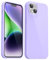 Svanove für iPhone 13 Hülle iPhone 14 Silikon Case, Bunt Weich TPU Ultra Dünn Handyhülle Einfarbig Handy Hülle Mädchen Frauen, Glatt Plastik Schutzhülle Slim Silikonhülle Gummi Bumper, Lila Flieder