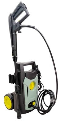 Avilia Kaltwasser-Hochdruckreiniger mit Rädern, ideal für die Reinigung von Auto, Motorrad, Fahrrad – 1200 W, 80/100 bar, 6,5 l/min, 5 m langes Kabel