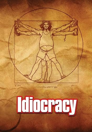 IDIOCRACY 2006 5 Poster A0 – Wandkunst, Heimdekoration, Filmposter, Leinwand, Film, Kino, Retro, Vintage, Kult, klassisch, Nostargic, Saga, moderner Nachdruck, wir drucken jedes Poster für Sie,