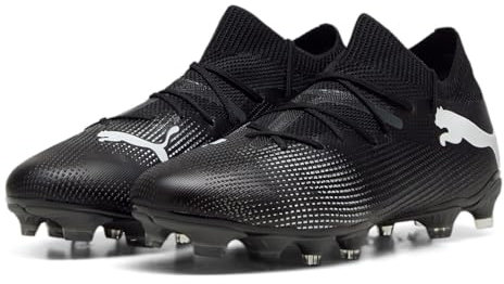 PUMA Chaussures de football Future 7 Match Fg/Ag WN pour femme, noir/blanc, 38 EU