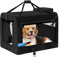 all Pets United® Hunde-Transportbox Tier Hundebox Transporttasche faltbar Hundetasche Haustier-Transport Atmungsaktiv & Wasserabweisend für Hunde & Katzen (L - 70x52x52 cm)