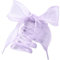 WEGOODZF Lacci piatti in organza per scarpe da ginnastica, larghezza 4 cm, trasparente, 2 paia, 06 viola chiaro, 80CM (31)
