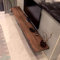 Meuble TV flottant en bois massif avec étagère de rangement, meuble TV mural avec cheminée en direct, console TV suspendue pour maison, salon, chambre à coucher, bureau/table d'appoint incluse