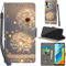 Handyhülle für Huawei P30 Lite Hüllen Premium Leder Case Klappbar Wallet Magnet Kartenfach Standfunktion Schutzhülle kompatibel mit Huawei P30 Lite Cover,Löwenzahn