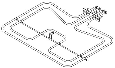 Heizung Oberhitze Grill Electrolux 8583970129018 für Backofen | Heizkörper, Grillheizung, Oberhitzeheizung, Backröhre, Ofen, Grillelement, Herd, Heizstab oben