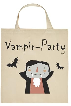 clothinx Nachhaltige Vampir Kindergeburtstag Party Mitgebsel Taschen Beutel im 10er Set