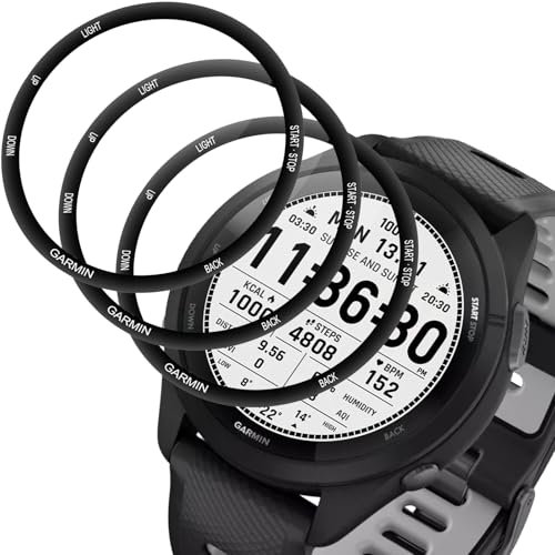 3 Pezzi Vetro Temperato per Garmin Forerunner 265, Pellicola, Ultra HD, Senza Bolle, Anti-Graffio, Alta Trasparente,etro temperato