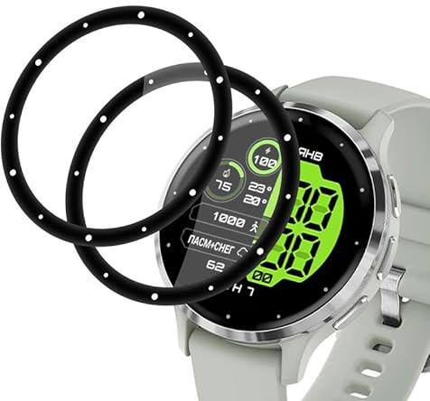 Devgoed [2 Stück] für Folie Garmin Venu 3s Weich TPU Glasschutzfolie, Dauerhaf Schutzfolie Garmin Venu 3s Displayschutz, Antifouling, 100% Touchgenauigkeit Displayfolie Panzerglas