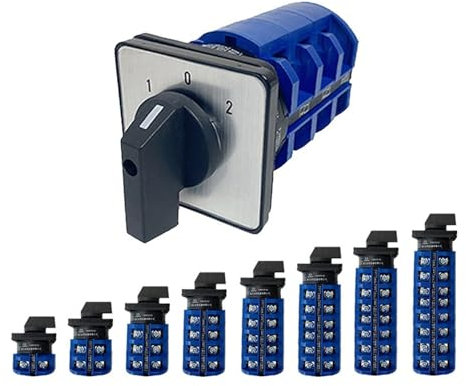 QXSJEDYCH YMW26-63A Serie LW26 690 V, contatto argento, corrente di controllo, 1-6 poli, 2/3 posizioni, interruttore a camme alternate (terminali 63A-102,2P-8)