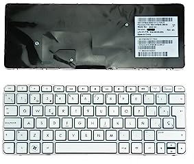 Tastiera per HP Mini 210 – 2000,110 – 3000 Argento con cornice argento
