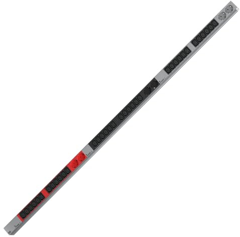 BACHMANN IT PDU ALU 1HE 36x C13 6X Schutzkontakt CEE 3X 32A rot