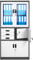 Jan Nowak Aktenschrank C018S Büroschrank Metallschrank Tresor Safe Geheimfach Flügeltüren Schubladen Pulverbeschichtung Stahlblech 185 cm x 90 cm x 40 cm (H x B x T) (Anthrazit-Weiß)