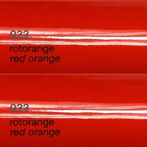Unbekannt 11€/m² Oracal Plotterfolie Glanz 751c 033 Rot-Orange 126 cm Breite gegossene Plotter Möbel-Folie selbstklebend High Performance cast