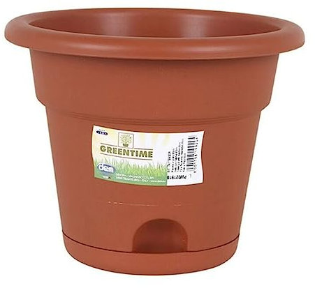GREENTIME ECO 54048 Pot de Fleurs avec Soucoupe 20 cm