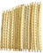 Futheda 20Pcs Gold Brass Standard Guitar Fret Wires for Electric Classical Acoustic Guitars Banjo Ukulele Mandolin 2mm Width