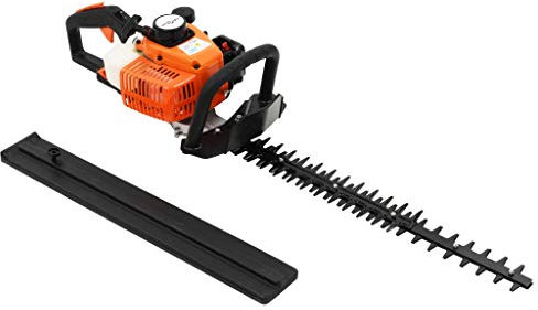 Festnight Benzin-Heckenschere Motorsense Heckenschere Hochentaster Rasentrimmer Astsäge Freischneider Orange und Schwarz | 60cm Schnittl | 24 mm Zahnabstand