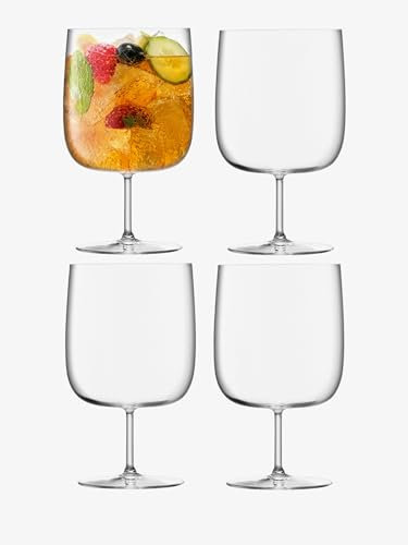 LSA International Borough Craft Beer Glass 625 ml Clear | Set of 4 | Dishwasher Safe | BG05