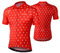 INBIKE Fahrradtrikot Herren Kurzarm Atmungsaktiv Sommer Radtrikot Trikot für Fahrrad Rennrad T Shirt Fahrradbekleidung Laufen Rot L