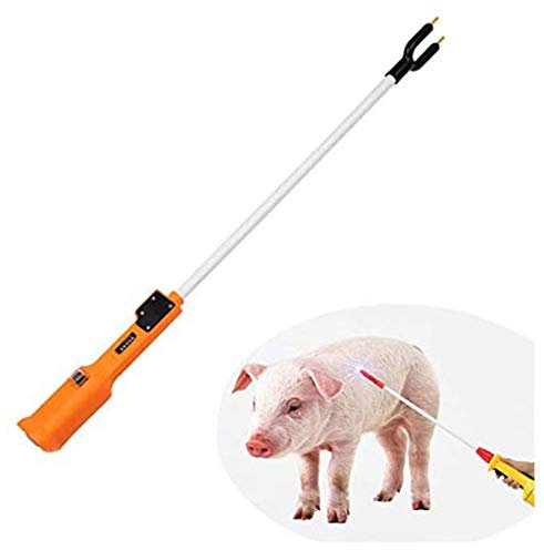 QMZDXH Animal Electric Prod Hot Shock Mano Choque Cerdo Ganado Pinchar la Seguridad Choque Prodder para la Granja USB 75cm
