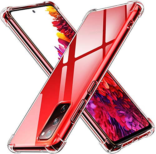 iVoler Cover per Samsung Galaxy S20 Fe 4G / S20 Fe 5G, Custodia Trasparente per Assorbimento degli Urti con Paraurti in TPU Morbido, Sottile Morbida in Silicone TPU Protettiva Case