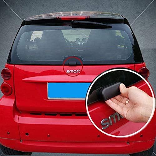 SHIFENG For Old Smart fortwo 451 Car Rear Bumper Trunk Back Door Handle Sticker Auxiliary Knob Exterior Decoration Car Accessories(Black)