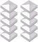 TRIBECCO® 10 tappi per pali di legno, tappi per pali di legno, tappi di copertura per pali di recinzione, tappi zincati, a forma di piramide – copertura per pali, 7 x 7 cm – 70 x 70 mm