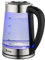 2 L Glass Kettle with LED Lighting, 2200W Quick Boil Electric Kettle Fast Boiling Water Kettle for Hot Water Tea Coffee Maker, Clear Kettle BPA Free Controller Auto Shut-Off, Sliver and Black