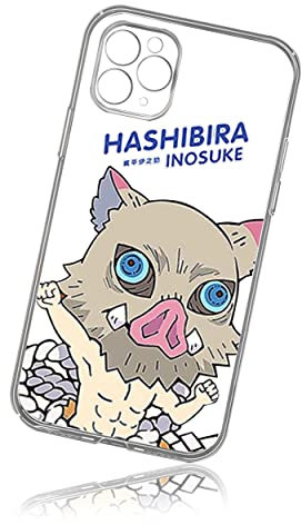 Roffatide Anime Demon Slayer Transparent TPU Clear Phone Case Hashibira Inosuke Phone Cover with iPhone 6 6S 7 8 Plus X XR XS Max 11 12 13 Pro Max Mini SE 2020 Case(iPhone 7/8/SE2)