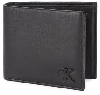 Calvin Klein CKJ Logo Hardware Bifold/W Coin AOP Black