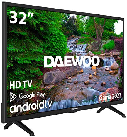 DAEWOO Televisor Smart TV 32DM53HA1 32'' HD Android 11 WiFi Bluetooth E Negro