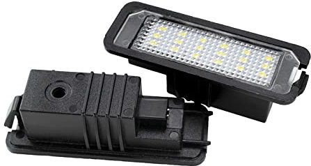 HUBBIQ Heckleuchte Kennzeichen 2X Kennzeichenbeleuchtung Für Golf V Skoda Superb Für SEAT Leon Altea Kennzeichenbeleuchtung Upgrade