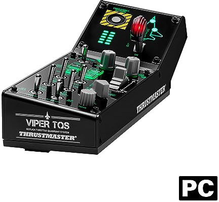 Thrustmaster Viper Panel pour PC, panneau de commande rétroéclairé, à utiliser avec Viper TQS ou autonome, sous licence de l'US Air Force