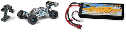 Carson 500409063 1:8 King of Dirt Buggy 4S RTR & 500608234-7,4V/5400mAh 60C LiPO Race Akku T-Pl. HC