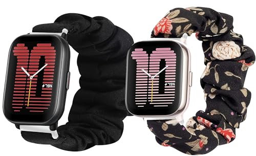 Blueshaweu Braccialetto compatibile con Amazfit Active,in tessuto stampato elastico cinturino per orologio Amazfit Active 1,75 pollici SmartWatch