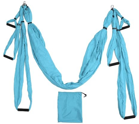 Aerial Yoga Swing Set, Aerial Yoga Hammock Silk Anti Inversion Swing Exercises Sling Kit, Yoga Hammock Hanging Swing, Trapeze Inversion Equipment, for Beginners Gym