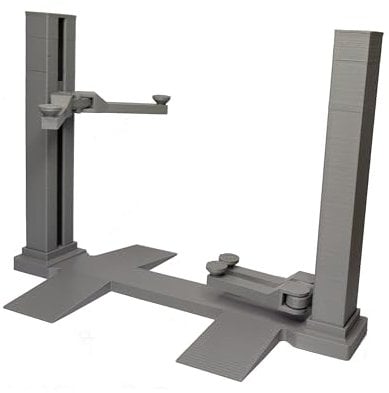 3D M Hebebühne für Auto-Modell, Bausatz, Grau (1:24) Modellbau Diorama Modell Vitrine Zubehör