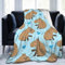 TORR Capybaras Fleecedecke mit Tiermuster, weiche Flanelldecke, Dekoration für Couch, Sofa, Geschenke, 203 x 152 cm