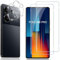 Locofun Protector de Pantalla para Xiaomi Poco M6 Pro 4G, 2 Piezas Cristal Vidrio Templado y 2 Piezas Protector Lente Cámara, [Dureza 9H] HD Anti-Arañazos Película Protectora