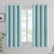 MIULEE Vorhänge Hellblau Blickdicht mit Ösen, Schöner Weicher Verdunklungsvorhänge zum Verdunkeln von Räumen, 2er Set Gardinen Abdunkelnd Schlafzimmer Wohnzimmer Thermovorhang Kälteschutz 140X160 cm