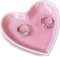 Portagioie in ceramica per donne e ragazze, a forma di cuore, piatto decorativo rosa per gioielli, anello per fidanzamento, matrimonio, compleanno, regalo di Natale