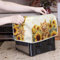 Xoenoiee Cute Cat Sunflower Print 4 Slice Toaster Cover Woman Kitchen Accessories Kitchen Small Appliance Dust Proof Cover Bread Maker Toaster Cover