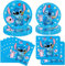 40 Pièces Vaisselle de Fête pour Enfants,Dessin Animé de Assiette Anniversaire,Kit Assiette Anniversaire,avec Assiettes et Serviette en Papier,pour Deco Fête Anniversaire de Enfant(C)