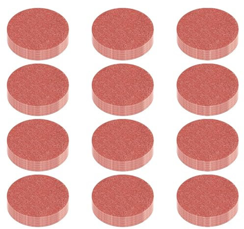 Senmai Tools 120 Stück Schleifpapier 50mm Schleifscheiben Rund Körnung 2000, Schleifpapier Klett 2 Zoll Schleifpads Geeignet für Elektrowerkzeuge Holzmöbellackierung Automobil