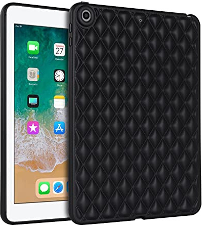 iPad Back Case Only For Apple iPad 10.2 9th/8th/7th Generation Released in 2021/2020/2019 and Model Numbers are A2603, A2604, A2428, A2429, A2270, A2430, A2197, A2200, A2198 (Black)
